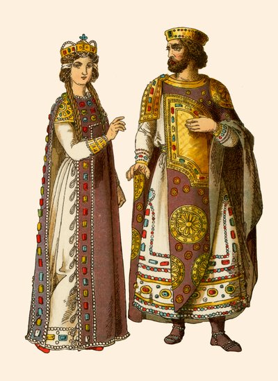 Empereur et impératrice byzantins - Albert Kretschmer