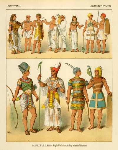 Costumes égyptiens - Albert Kretschmer