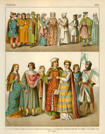 Costume français 1200 - Albert Kretschmer