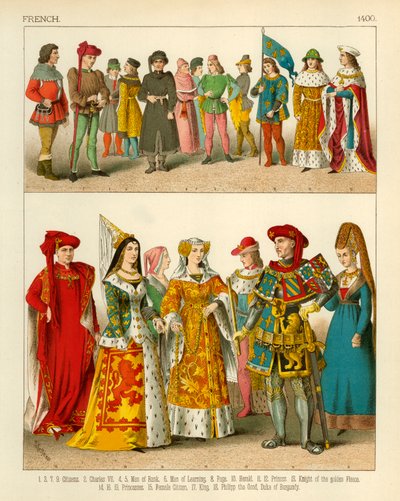 Costume français 1400 - Albert Kretschmer
