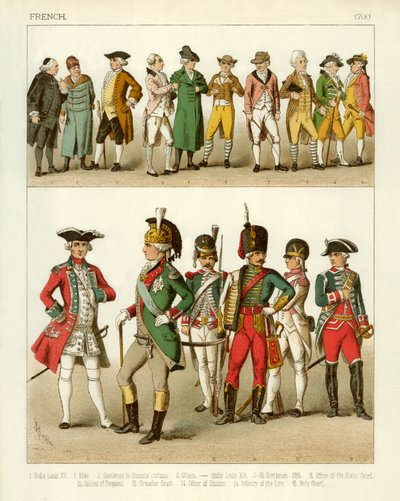 Costume français 1700 - Albert Kretschmer