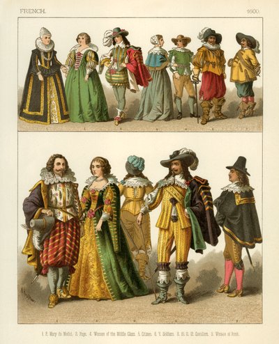 Costumes français 1600 - Albert Kretschmer