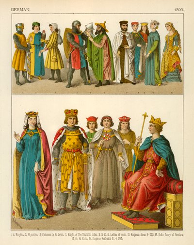 Costume allemand 1200 - Albert Kretschmer