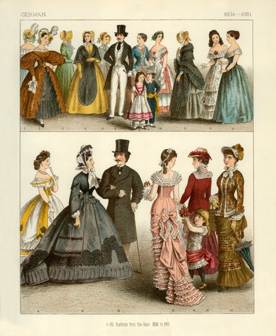 Costumes allemands 1834-1881 - Albert Kretschmer