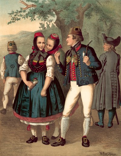 Costume allemand, Chur-Hessen et der Schwalm - Albert Kretschmer