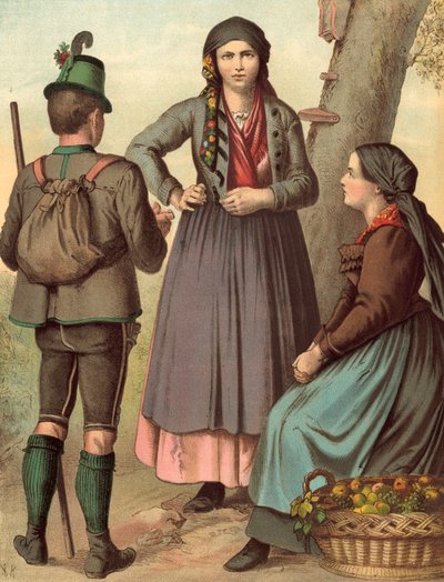 Costume allemand, Oesterreich, Steiermark - Albert Kretschmer