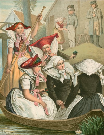 Costume allemand, Preussen, Spreewald - Albert Kretschmer