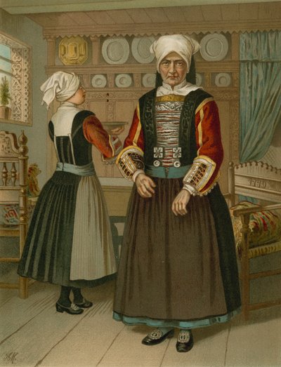 Costume allemand, Schleswig, Ostenfeld - Albert Kretschmer
