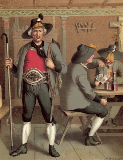 Costume allemand, Tyrol Billerthal - Albert Kretschmer