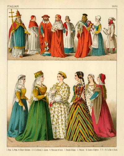 Costume italien 1400 - Albert Kretschmer