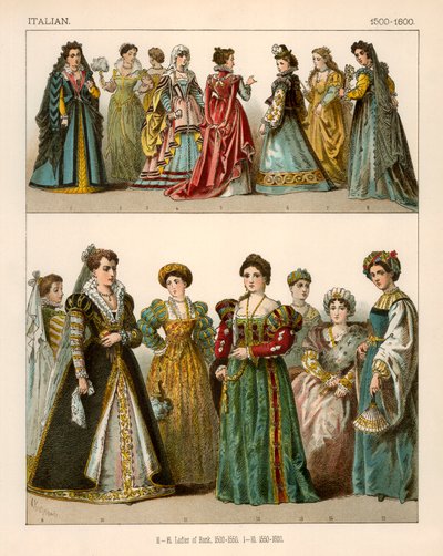 Costume italien 1500-1600 - Albert Kretschmer