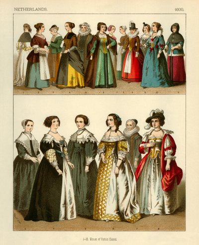 Costumes des Pays-Bas 1600 - Albert Kretschmer