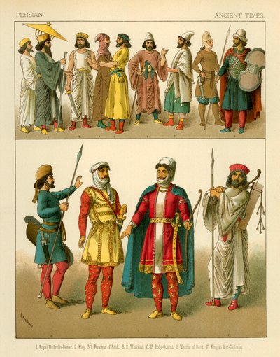 Costumes persans - Albert Kretschmer