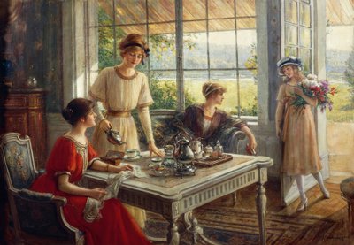 Femmes prenant le thé, par Albert Lynch (1851-1912) - Albert Lynch