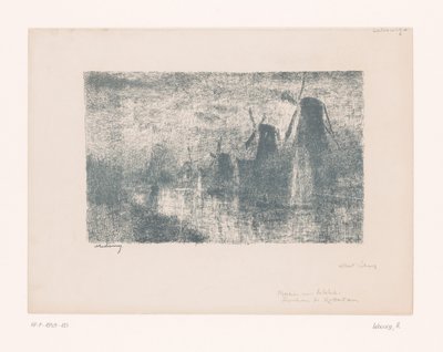 Moulins sur la Schie - Albert Marie Lebourg