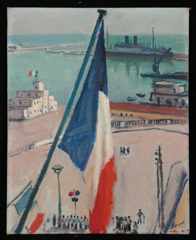 Alger, les drapeaux - Albert Marquet