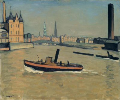 Le port de Hambourg - Albert Marquet