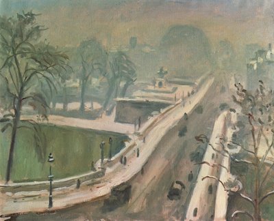 Le Pont Neuf et le Vert Galant sous la neige - Albert Marquet