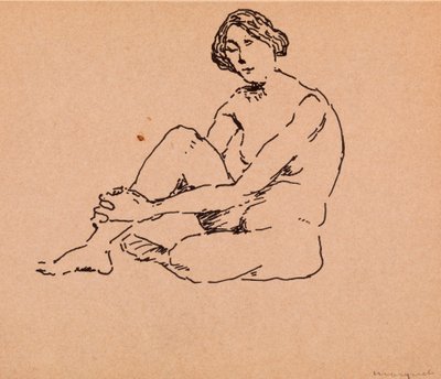 Nu assis - Albert Marquet