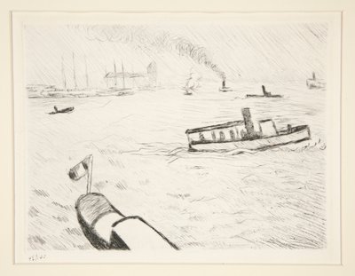 Remorqueur à Hambourg - Albert Marquet
