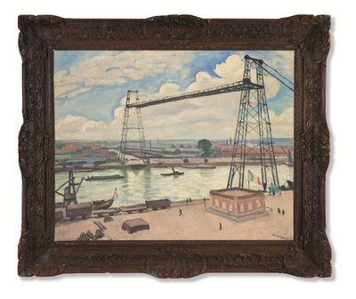 Rouen, le pont transbordeur - Albert Marquet