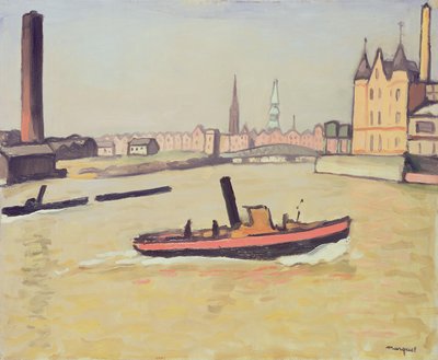 Le port de Hambourg - Albert Marquet