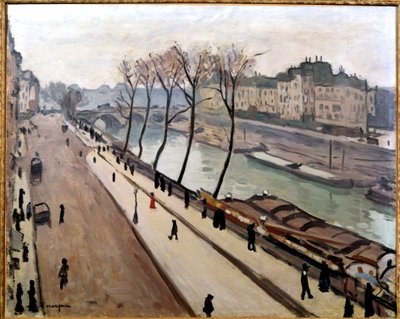 Vue de la Seine depuis le Quai des Grands Augustins à Paris - Albert Marquet