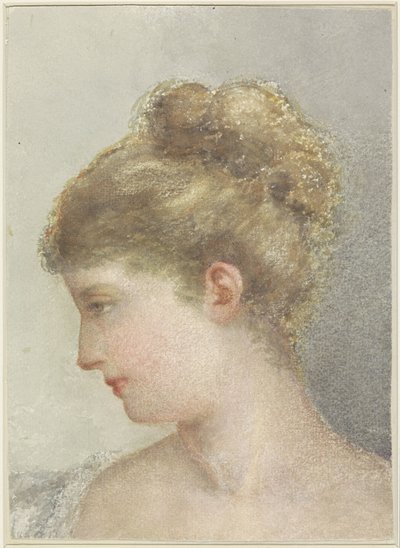 Tête de femme, de profil vers la gauche - Albert Martin