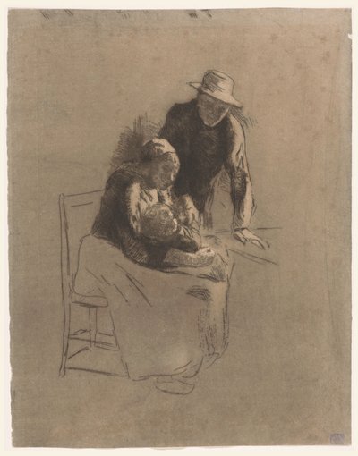 Famille de paysans - Albert  Neuhuys