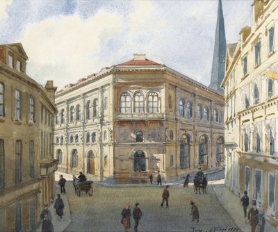 Vue de la Bourse de Riga - Albert Nikolaevich Benois