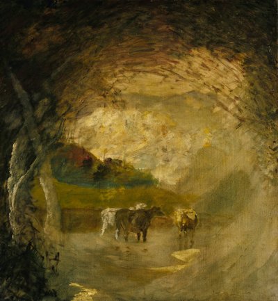 Paysage avec arbres et bétail - Albert Pinkham Ryder