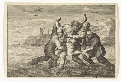 Combat en mer - Albert Poel