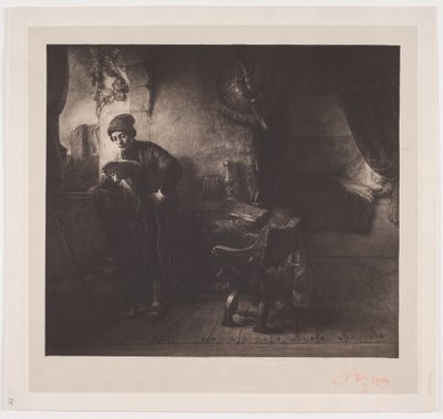 Jeune homme lisant - Albert Repholtz