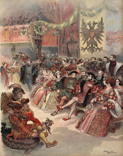 Bal à la cour, illustration de 