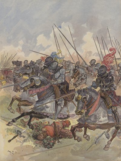 Bataille de Pavie, la gendarmerie masquant l