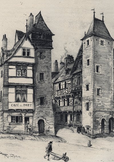 Entrée de Tréguier capitale du canton du département des Côtes-d