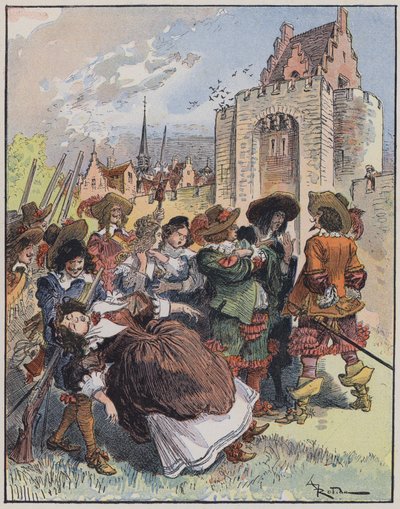 Illustration pour Le Capitaine Bellormeau par et illustré par A Robida - Albert Robida