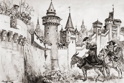 La Harangue faite par Ulric Gallet à Picrochole - Albert Robida