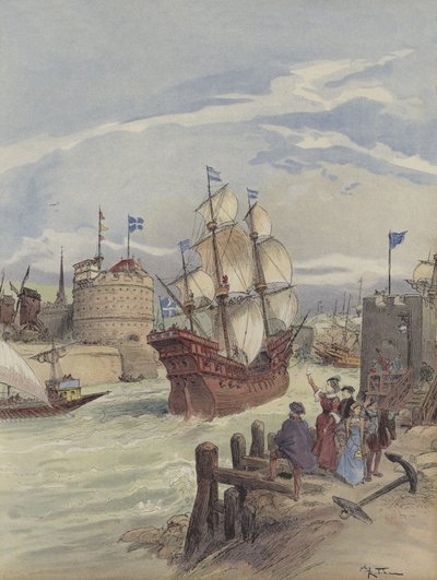La flotte du roi au Havre, La belle Françoise - Albert Robida