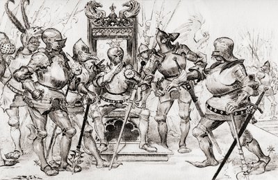 Le conseil des capitaines de Picrochole - Albert Robida
