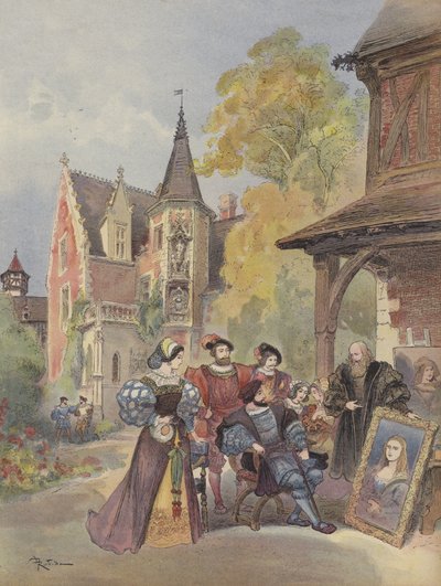Le roi achetant la Joconde, à Léonard de Vinci - Albert Robida
