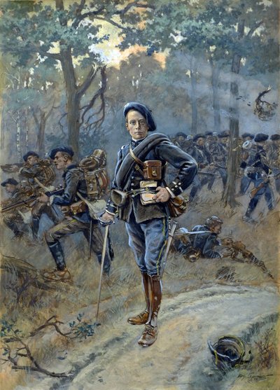 Portrait de Henry Robida, vers 1910 (aquarelle) - Albert Robida
