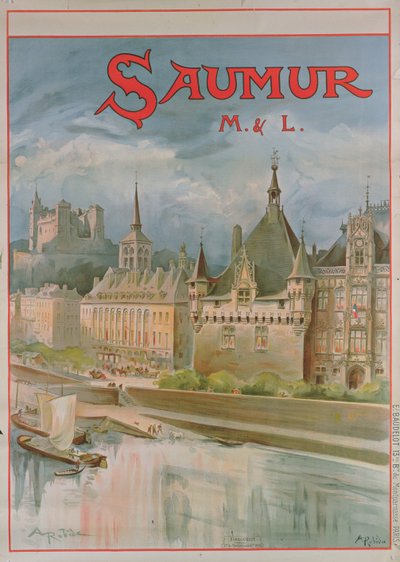 Affiche de Saumur - Albert Robida
