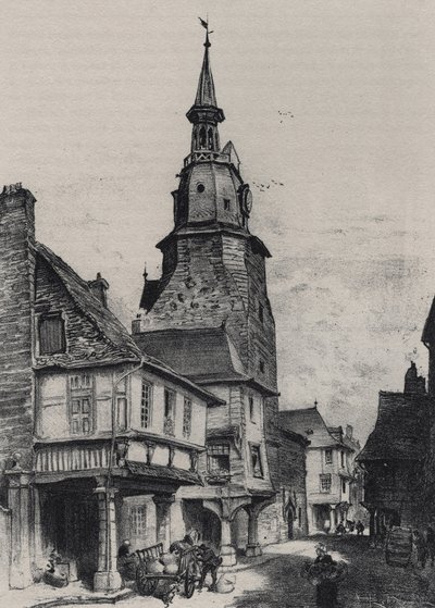 Le beffroi de Dinan - Vieille France - Bretagne - texte, dessins et lithographies, par Albert Robida (1848-1926) non daté fin 19ème siècle - Albert Robida