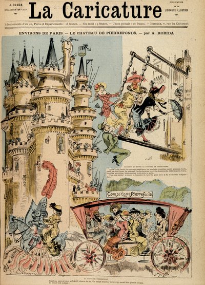 La route du château de Pierrefonds dans l