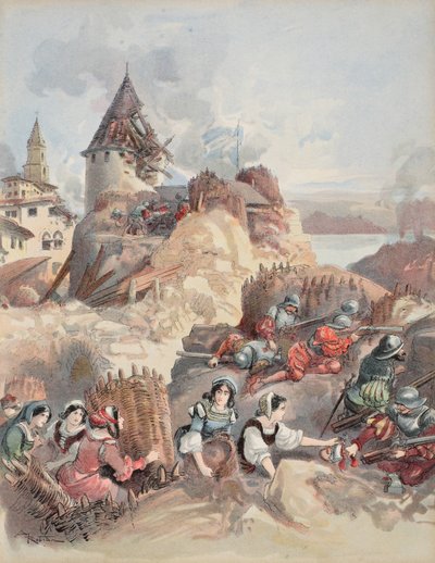 Femmes au siège de Marseille, illustration de 