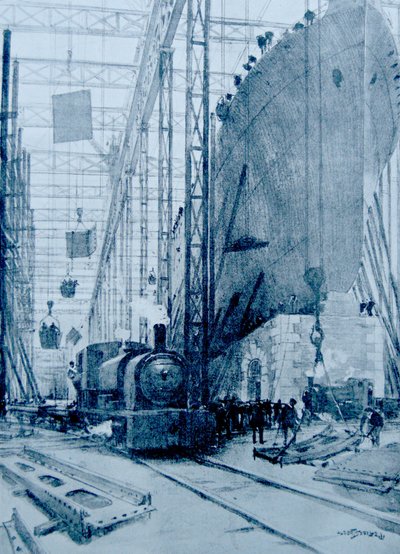 Un chantier naval britannique - Albert Sébille
