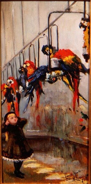 La maison des perroquets, zoo de Londres - Albert Snr. Ludovici