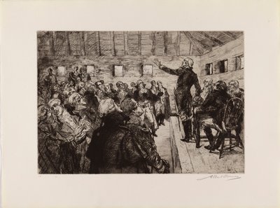 Washington empêche une dictature militaire (extrait du portfolio "The Bicentennial Pageant of George Washington") - Albert Sterner