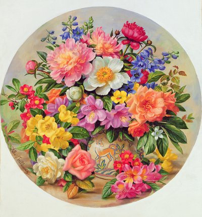 Fleurs de jardin de juillet - Albert Williams